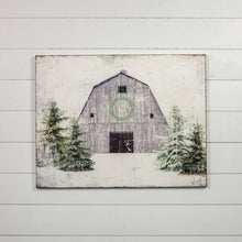 Load image into Gallery viewer, 1114-002   WINTER BARN SCENE
