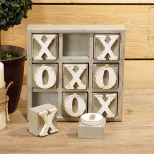 58-6815  Wd. Table Tic Tac Toe Game
