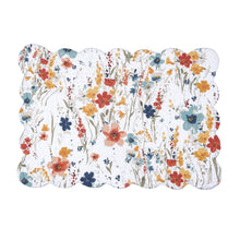 Load image into Gallery viewer, 31-442 Sheila Watercolor Wildflower Floral Placemat

