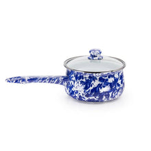 Load image into Gallery viewer, 160-19 Golden Rabbit Enamelware Swirl Sauce Pan
