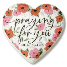 Load image into Gallery viewer, 209-40552 LCP Heart Stone Floral Praying For You
