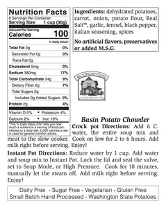 46   Large Basin Potato Soup Mix