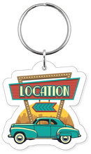 Load image into Gallery viewer, 14-5 Keychain - Vintage Classic Car Badge
