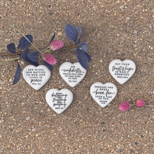 Load image into Gallery viewer, 209-11 LCP Scripture Stone Hope Hearts Trust &amp; Hope - Heart Stone
