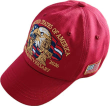 Load image into Gallery viewer, 55-4477 United States - 250th Anniversary Red Hat
