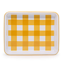 Load image into Gallery viewer, 160-190GNG Max Humphrey x CCH Gingham Enamelware Small Rectangle Tray
