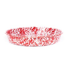 Load image into Gallery viewer, 160-D88 Splatter Enamelware Cocktail Tray/Deep Dish Pizza Pan

