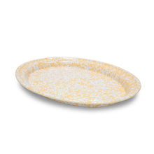 Load image into Gallery viewer, 160-61D Splatter Enamelware Oval Platter RED
