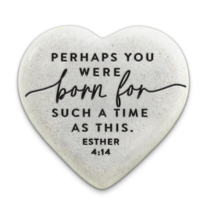 209-2 LCP Scripture Stone Hope Hearts Time As This - Heart Stone
