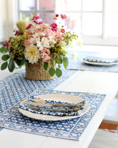 208-3 Placemat Charlotte Indigo