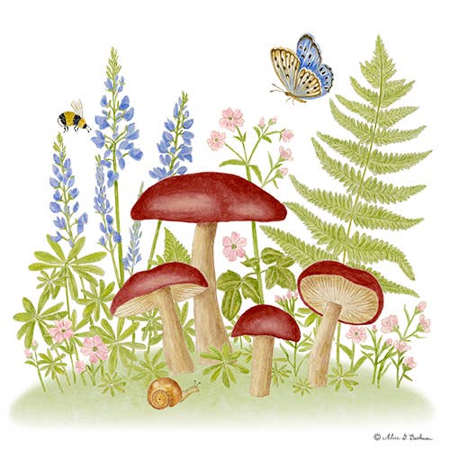 47-11 Single Flour Sack Towels U34-538 Mushroom