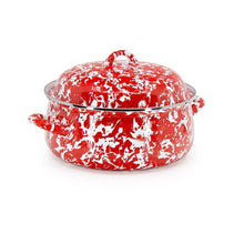 Load image into Gallery viewer, 160-31 Golden Rabbit Enamelware Swirl Dutch Oven
