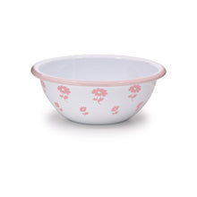 Load image into Gallery viewer, 160-17FLW-BLU Max Humphrey x CCH Flower Enamelware 20 oz Cereal Bowl
