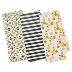 63-753429 Little Bees Dishtowel Set Of 3