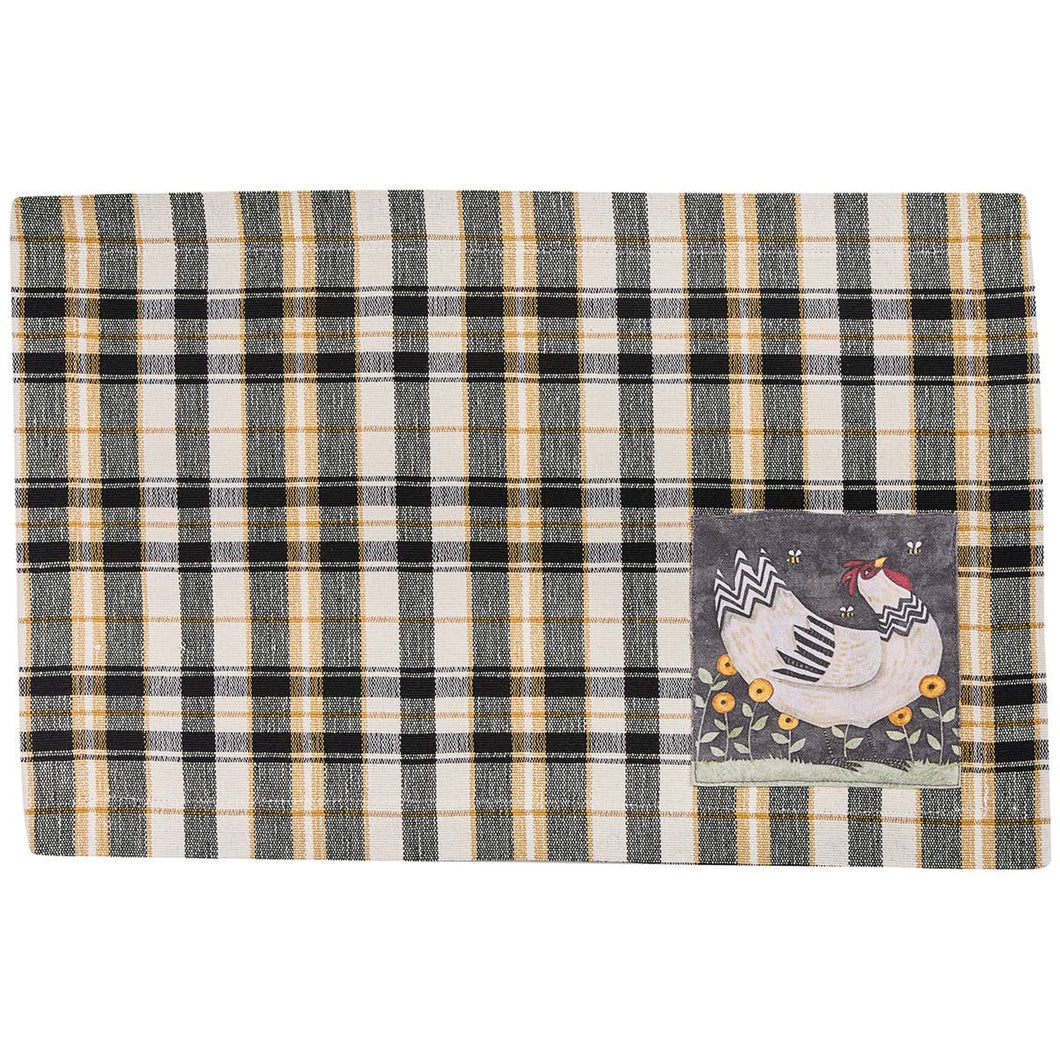 157- 4950010 My Little White Hen Placemat