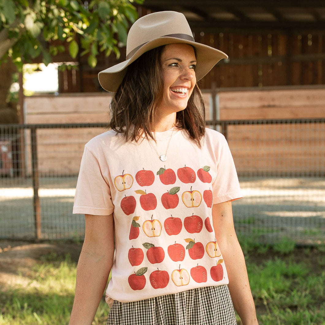 366-11 Apple Tree Tee - Peachy Pink