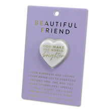 Load image into Gallery viewer, 209-54020 LCP-Kindness Heart Stone Card You Make The World
