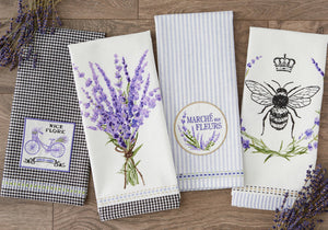 63-755212 Flower Market Embellished Dishtowel