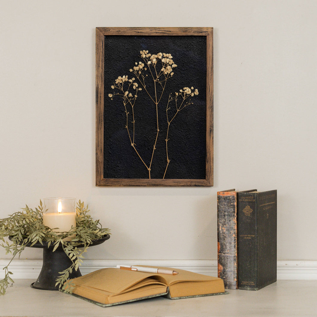 114-234411 Dried Baby'S Breath In Frame