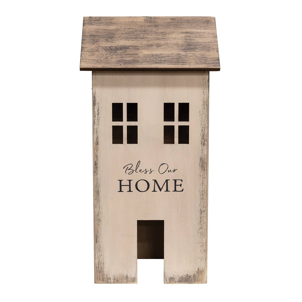 29-492 Bless Our Home Light Up Primitive House