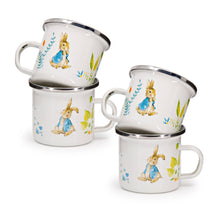 Load image into Gallery viewer, 160-20L Golden Rabbit Enamelware Spring Leaves Child Mugs
