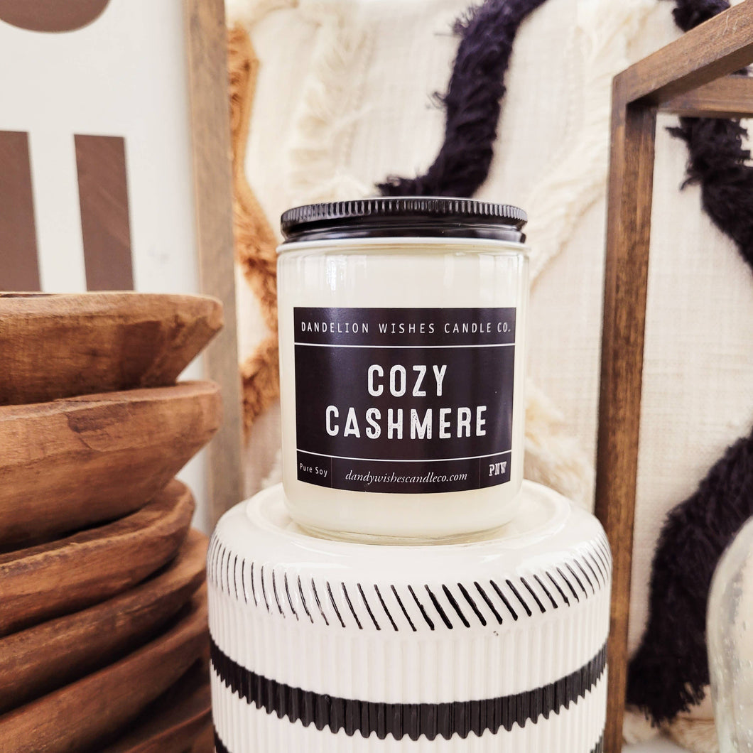 107-5   8.5 oz. Clear Jar Candle