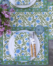 Load image into Gallery viewer, 208-4 Napkin Pomegranate Blue
