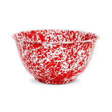 Load image into Gallery viewer, 160-D23 SALAD BOWL, LARGE RED MARBLE

