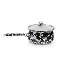 Load image into Gallery viewer, 160-19 Golden Rabbit Enamelware Swirl Sauce Pan
