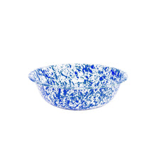Load image into Gallery viewer, 160-24  Splatterware - Enamelware Small Basin 4 qt, 12.25&quot;
