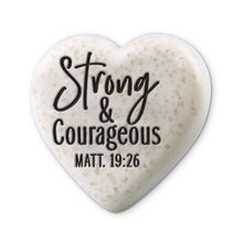 Load image into Gallery viewer, 209-21 LCP Strong &amp; Courageous - Heart Stone
