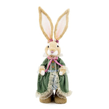 Load image into Gallery viewer, 270-6695 Rabbit Girl in Green Dress Easter Decoration
