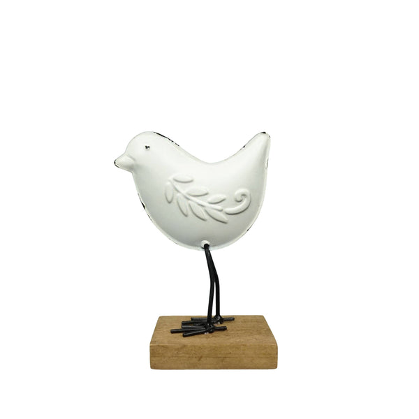 58-7165 VIP Iron 6 in. White Bird with Stand Accent