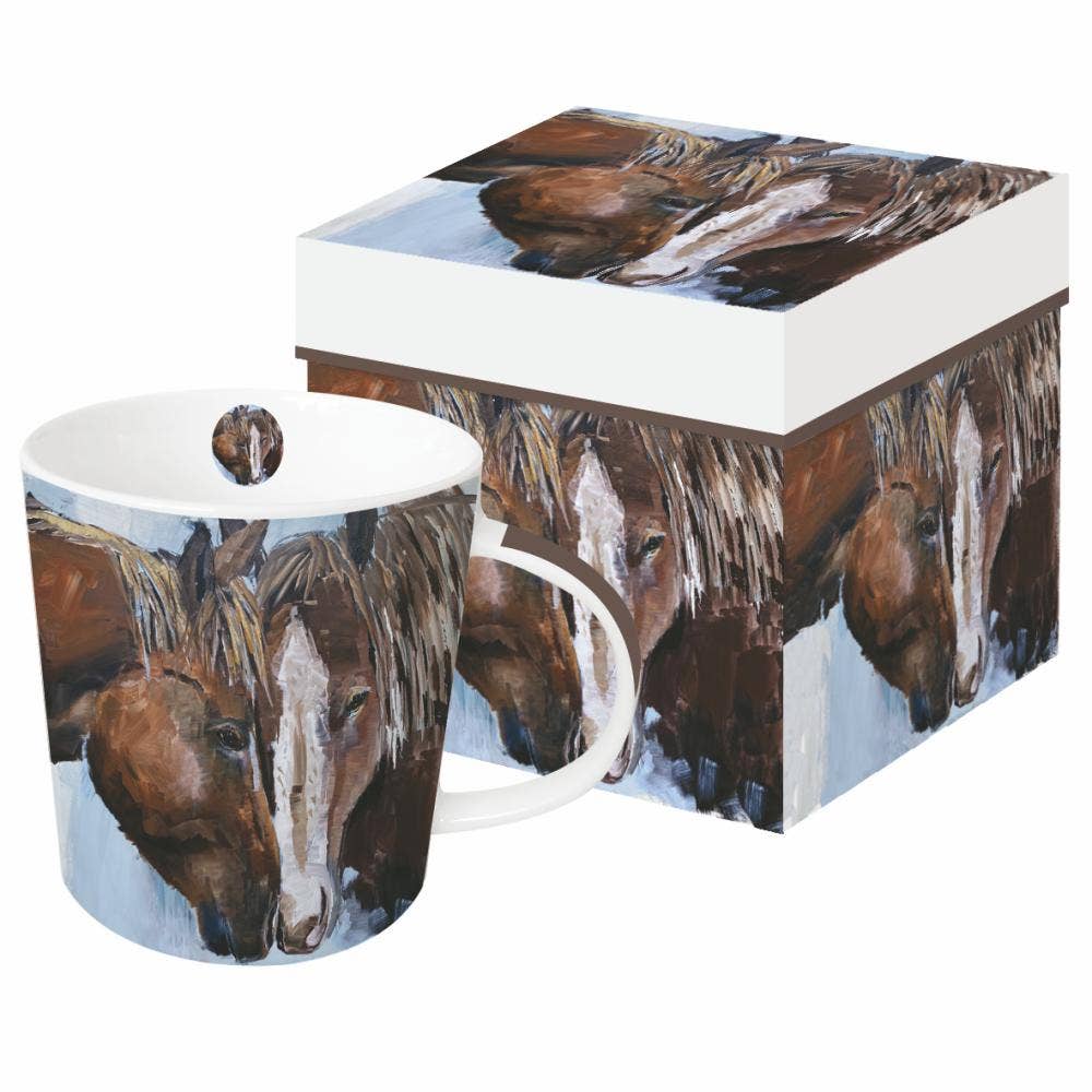 48-1 MUG IN GIFT BOX-FRONTIER HORSE