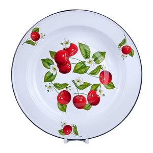 270-4   Cherry Berries Enamel Dish