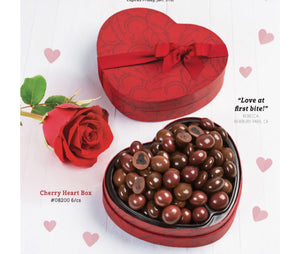 6-08200 Cherry Quartet Heart Box