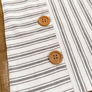 702-3995 Timeless Ticking Gray Placemat 18Lx12W