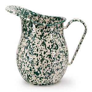 160-27 Splatter Enamelware Large Pitcher