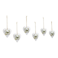 Load image into Gallery viewer, 702-6740 Floral Finch Metal Ornament
