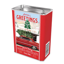 Load image into Gallery viewer, 201-8171058715 Season’s Greetings Red Car Double Chocolate Cocoa (8oz Tins)
