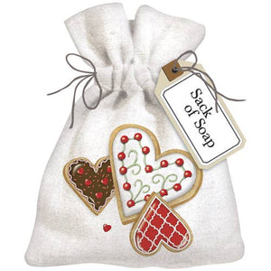 21-2 Heart Cookies Sack Of Soap