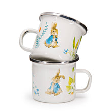 Load image into Gallery viewer, 160-20L Golden Rabbit Enamelware Spring Leaves Child Mugs
