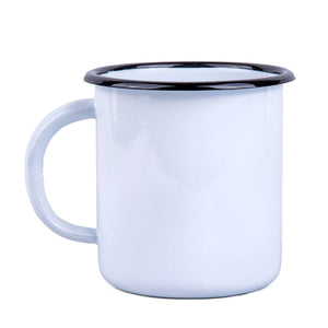 270-5   Cherry Berry Enamel Mug (color: white)