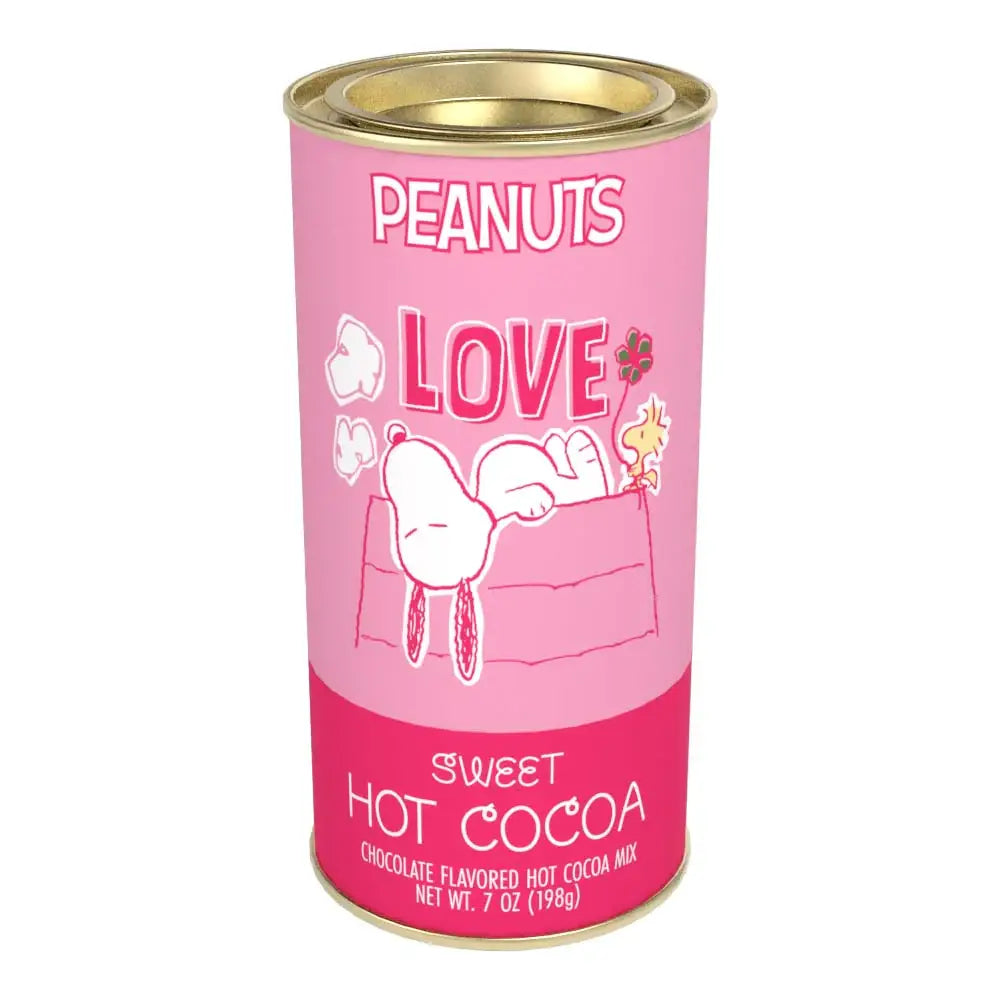 201-729 Peanuts® Sweet Snoopy Valentine's Day Choc. Cocoa (7oz Tins)