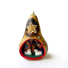 Load image into Gallery viewer, 151-13  Gourd Nativity Christmas Ornament
