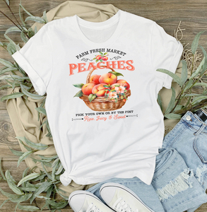 36-47 Farm Fresh Peaches Blossoms  T-Shirt