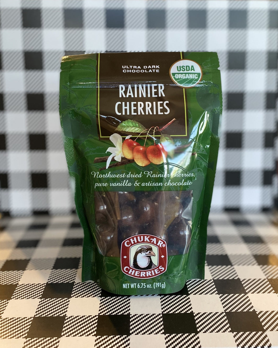 6-27207            Organic Chocolate Rainier Cherries